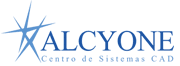 alcyone logotipo identidad corporativa